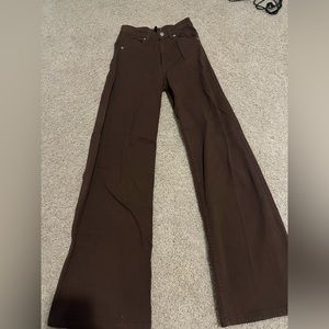 H&M wide leg twill pants